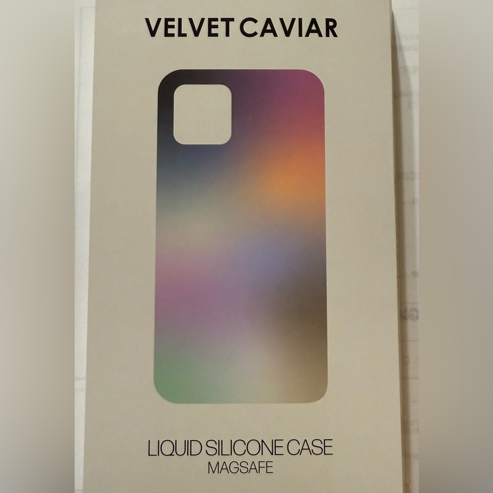 Velvet Caviar Brand Silicone iPhone 14 Pro Max Case Black in Color.